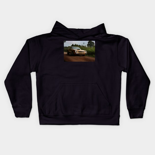 Chevrolet Camaro, Classic Car Kids Hoodie by hottehue